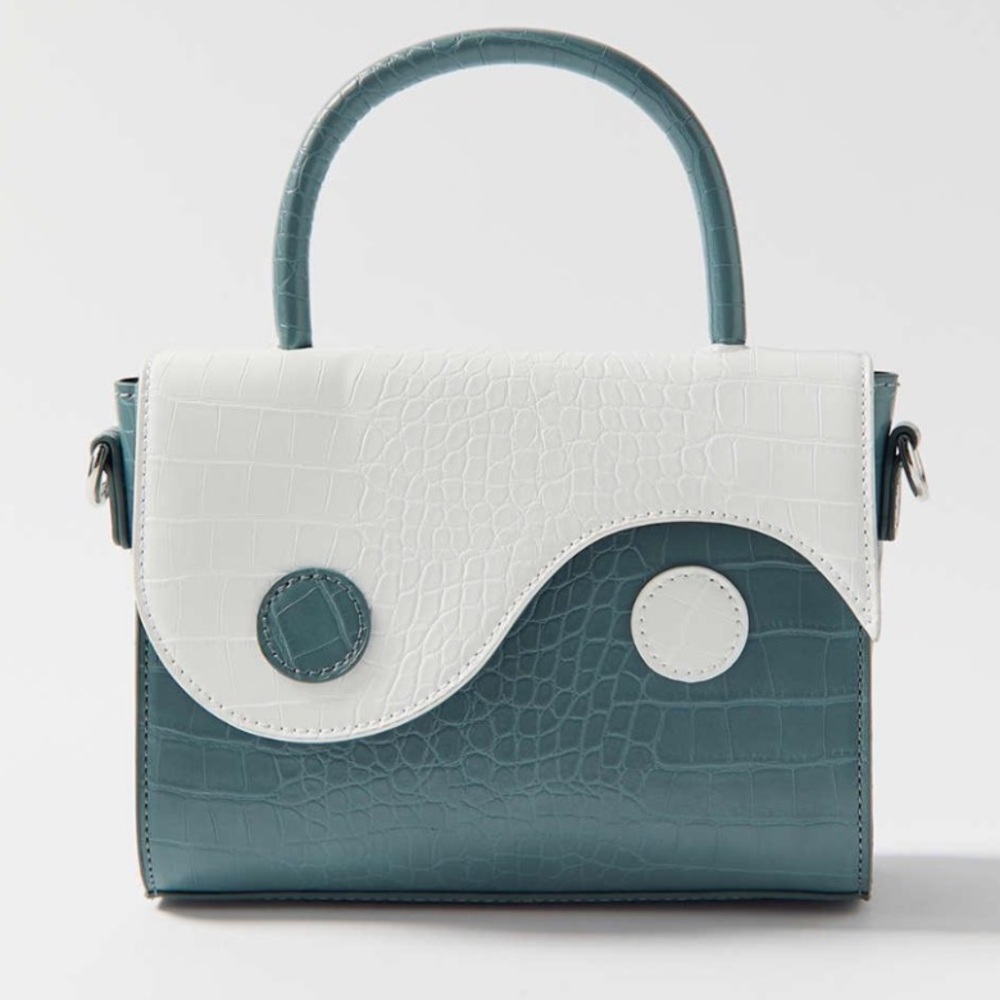 Urban Outfitters | Yin and Yang blue and white crossbody bag NEVER USED